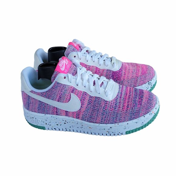 ⭐Nike AF 1 Crater Flyknit  Mens Shoes Fuchsia Glow 2020 Sz 6 Rare DC7273-500 New - Picture 1 of 11